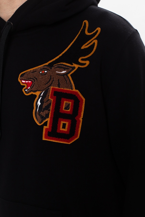 akn.fuj_BURBERRY 黒トレーナー 3Y Burberry FW20 Logo Cotton hooded Zipper Sports Tops Black